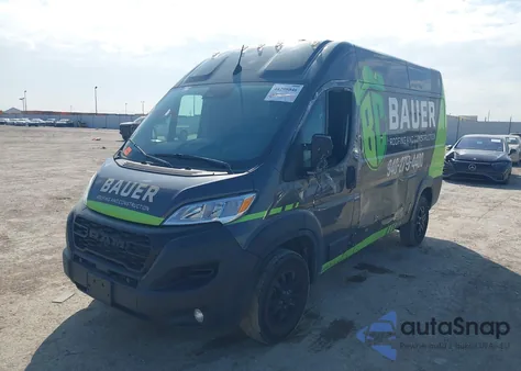 2023 Ram Promaster 2500 High Roof 136 Wb z USA, uszkodzony, nr VIN 3C6LRVCG4PE539674